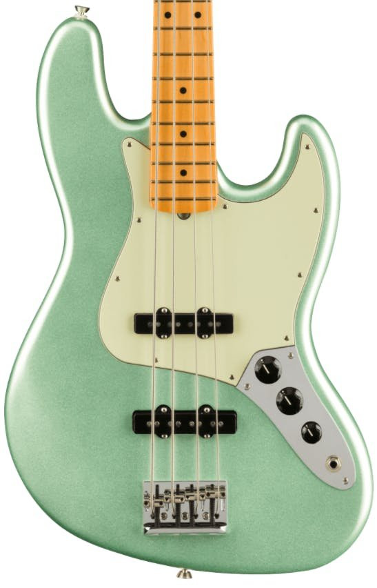 Fender American Professional II Jazz Bass Guitar In Mystic Surf